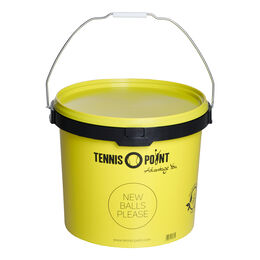 Tennis-Point Balleimer Mit Deckel, Rund - Gelb